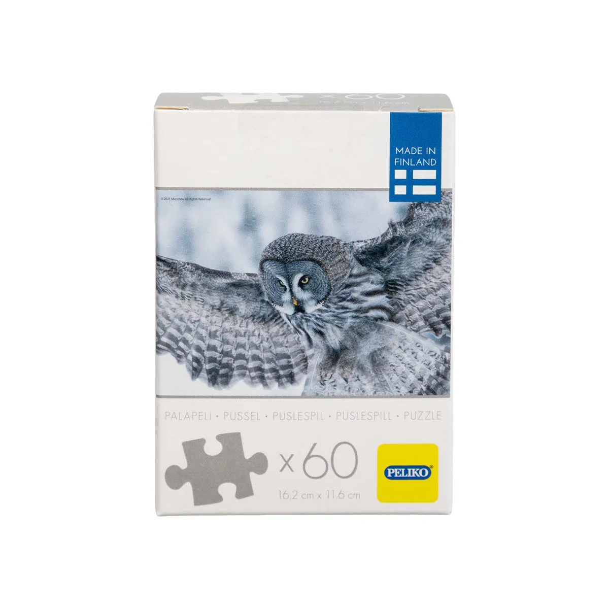 Peliko Lapinpollo minipuzzle 60 pezzi gufo lappone
