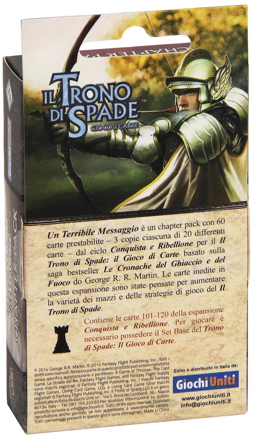 Giochi Uniti Il Trono di Spade LCG Un Terribile Messaggio 60 carte