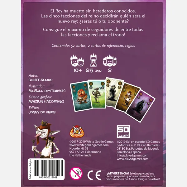 SD Games Claim gioco di carte 2 giocatori fantasy