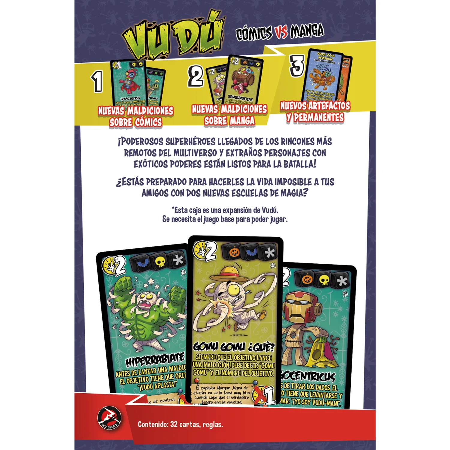 SD Games Vudú Comics Vs Manga espansione 32 carte