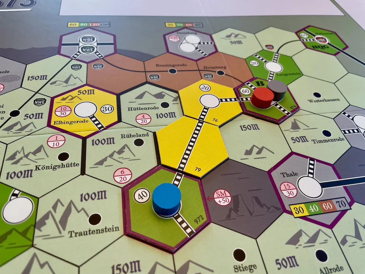 All-Aboard Games Harzbahn 1873 gioco da tavolo ferrovie