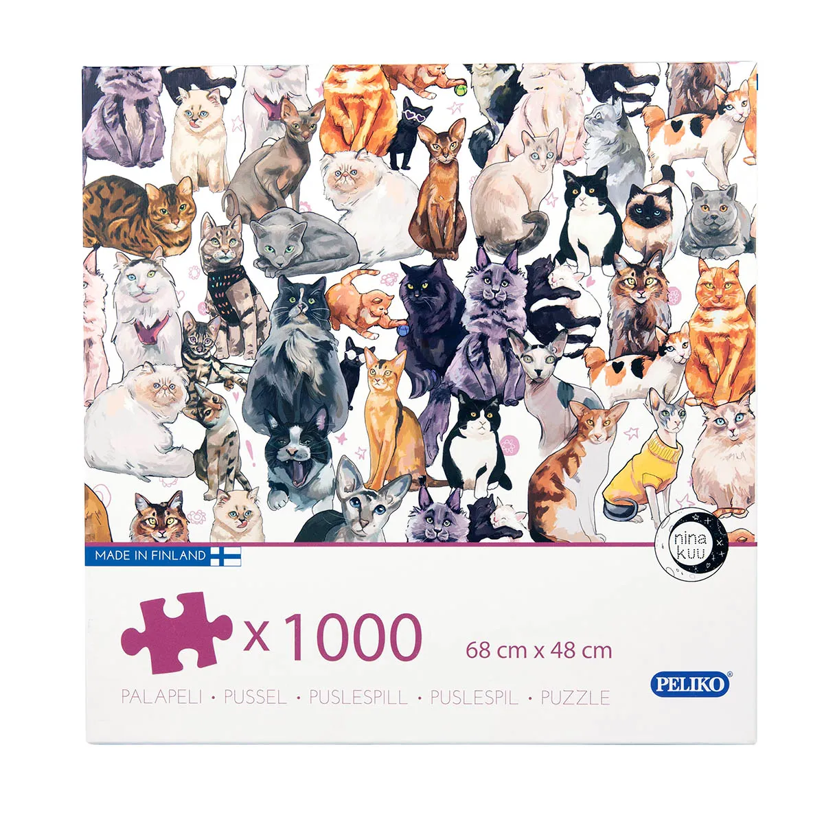 Peliko Nina Kuu Kissat puzzle 1000 pezzi gatti