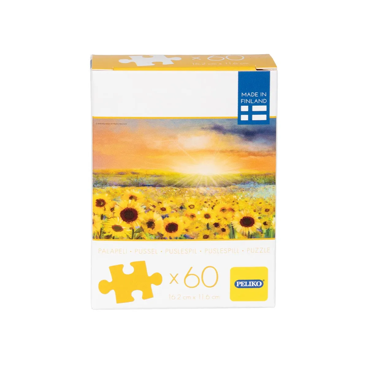 Peliko Minipalapeli 60 pezzi Auringonkukat puzzle girasoli