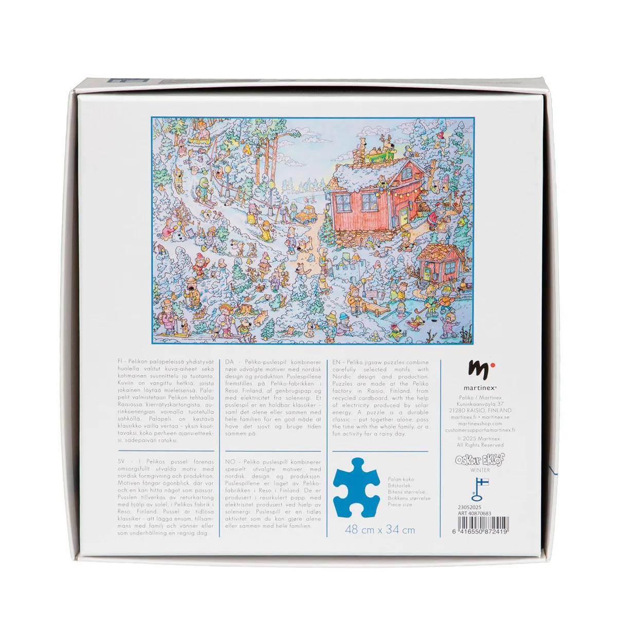 Peliko Oskar Eklöf Talvi puzzle 500 pezzi inverno