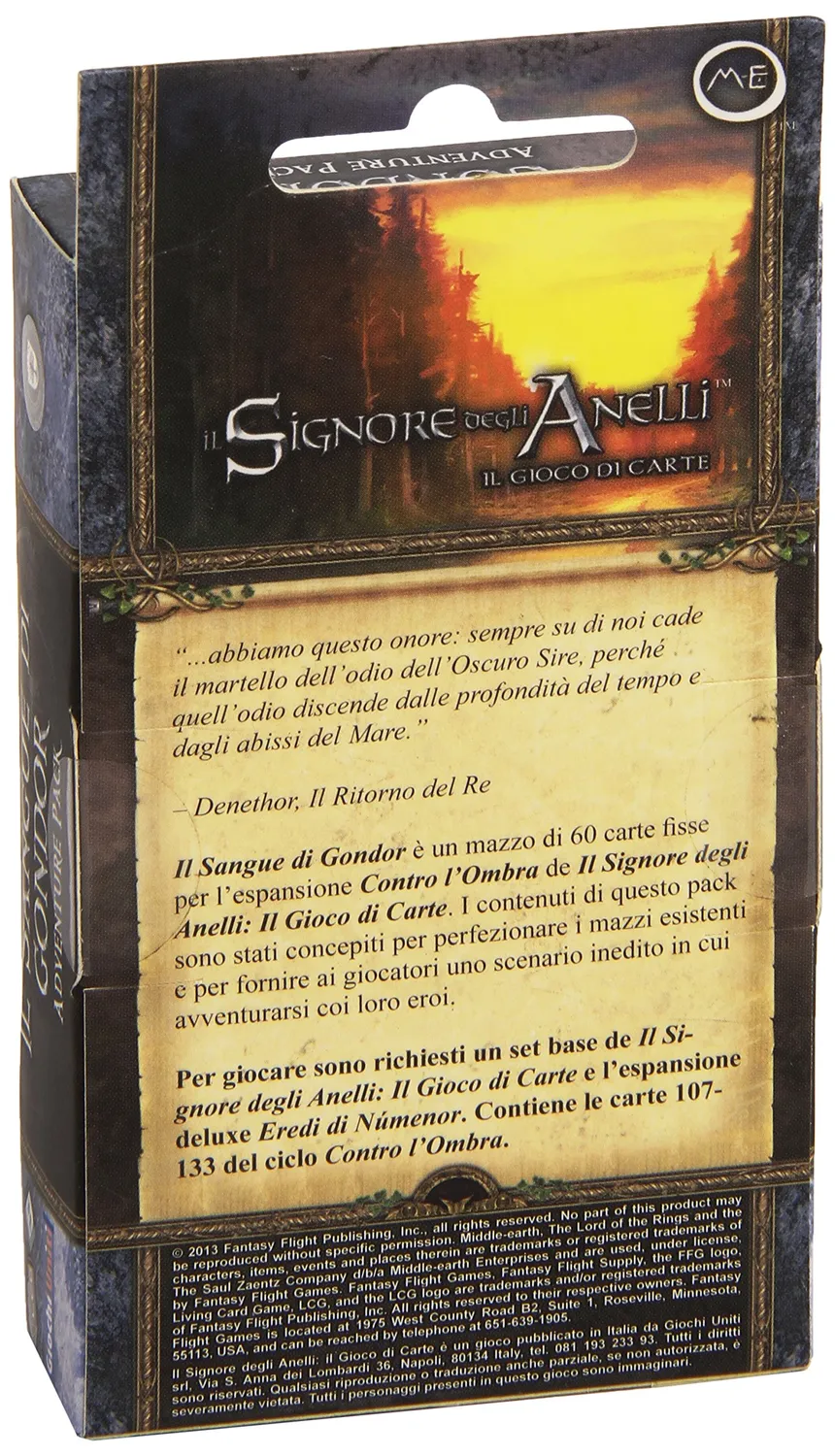 Signore degli Anelli Sangue di Gondor adventure pack