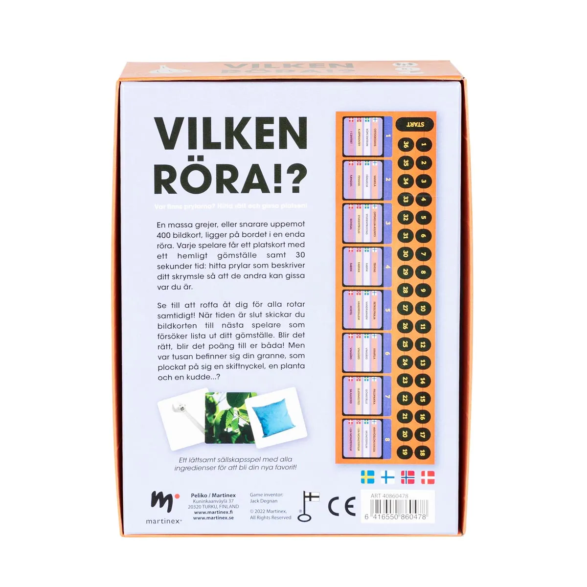 Peliko Vilken Röra gioco party edizione svedese