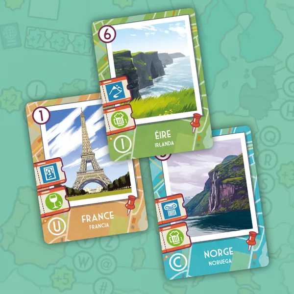 SD Games Boomerang Europa gioco mappa roll & write viaggi