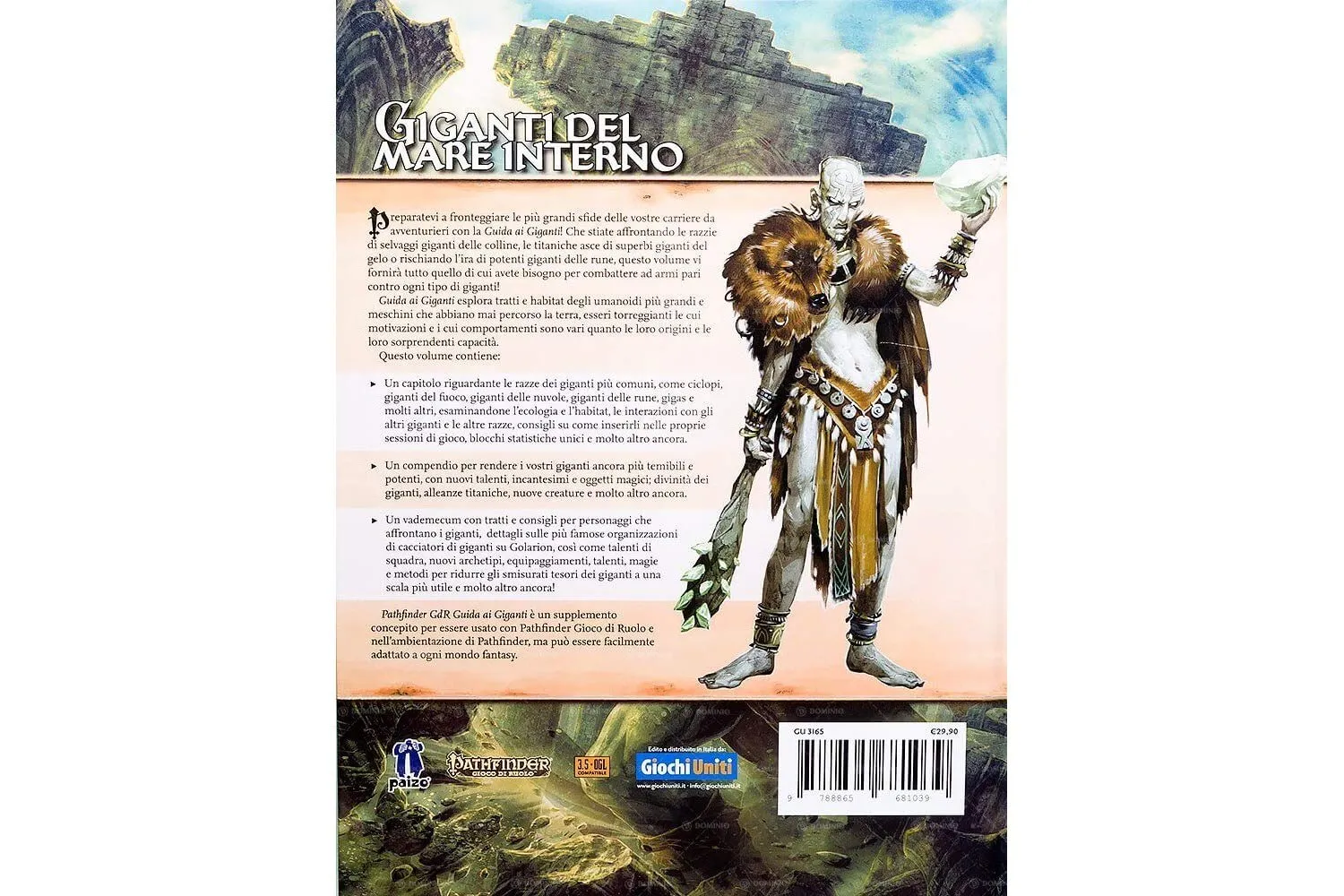 Giochi Uniti Pathfinder Guida ai Giganti manuale GDR