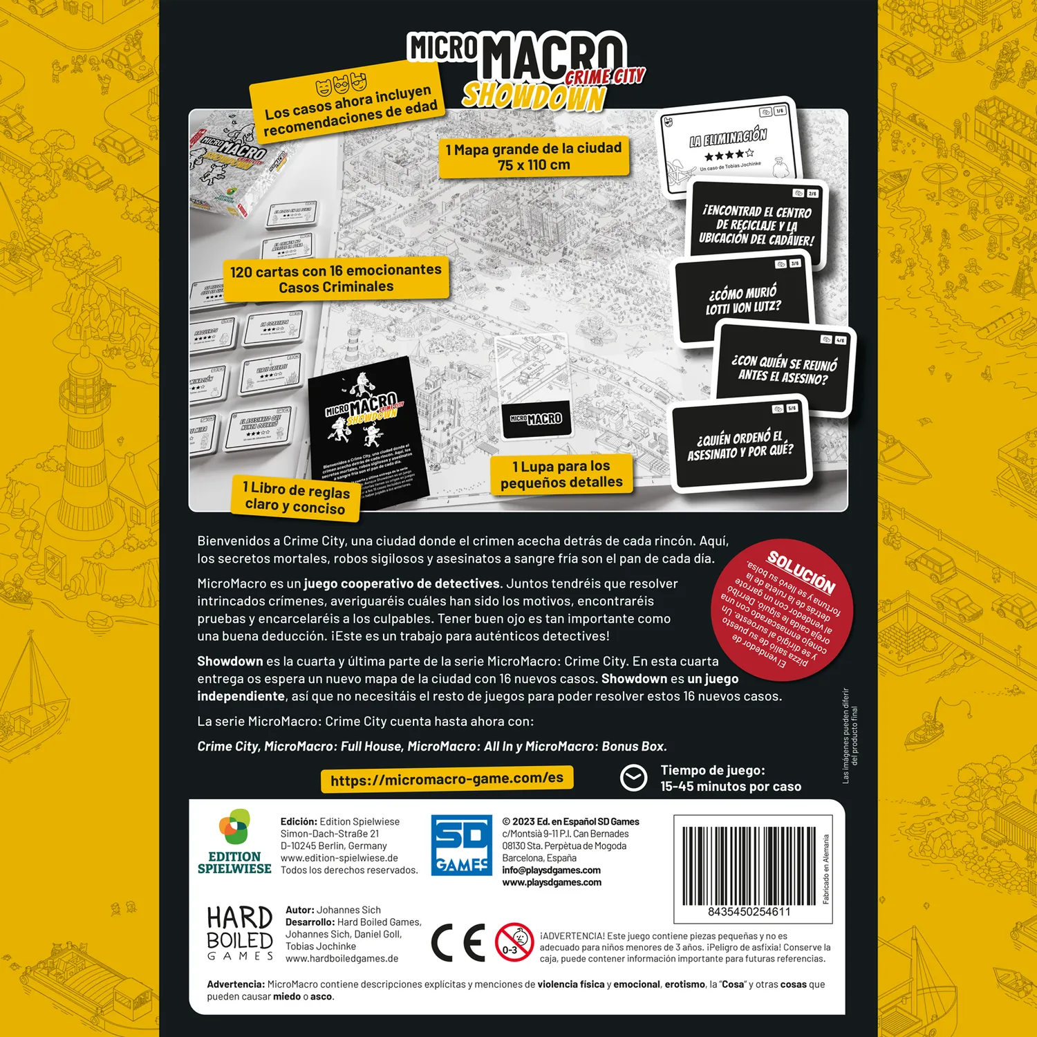 SD Games MicroMacro Showdown gioco investigativo 16 casi