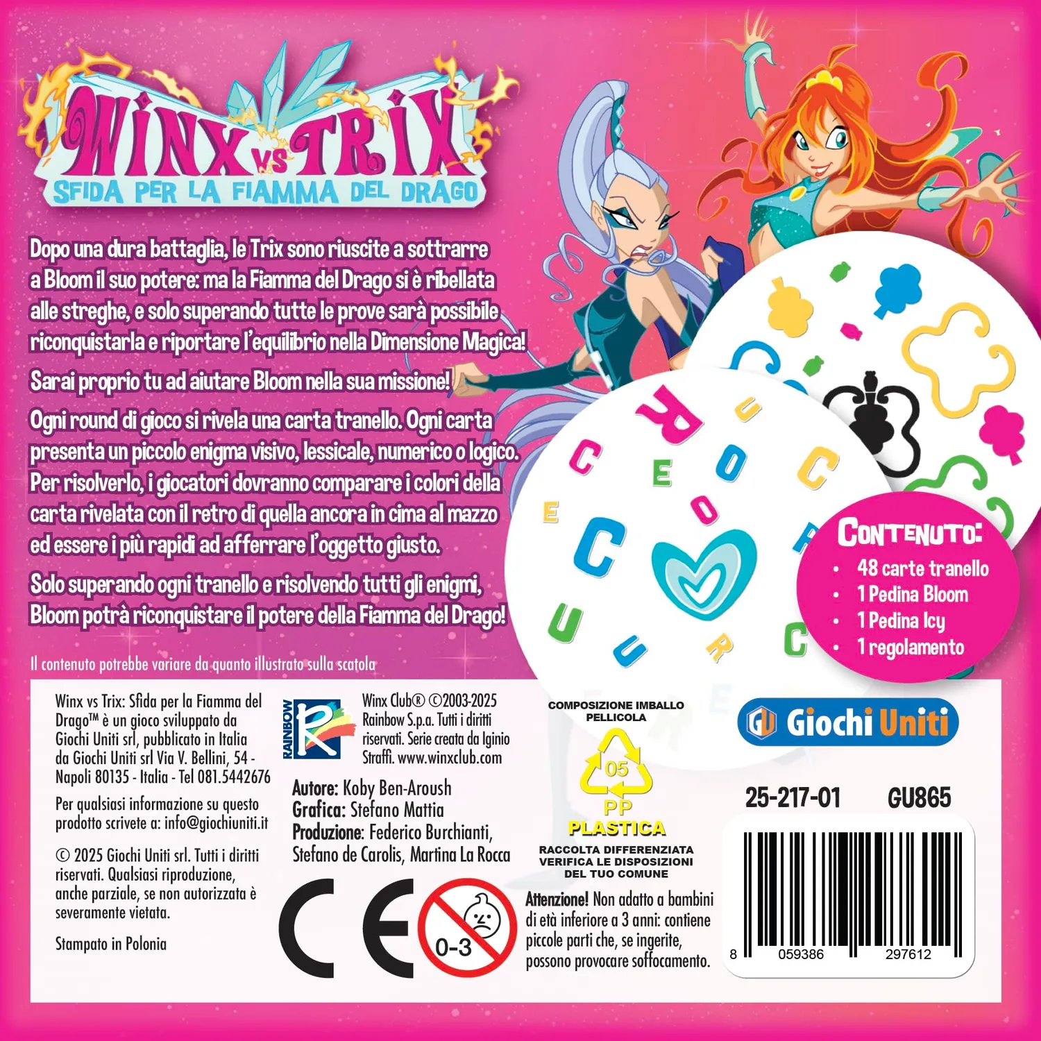 Giochi Uniti Winx vs Trix Sfida Fiamma del Drago gioco italiano