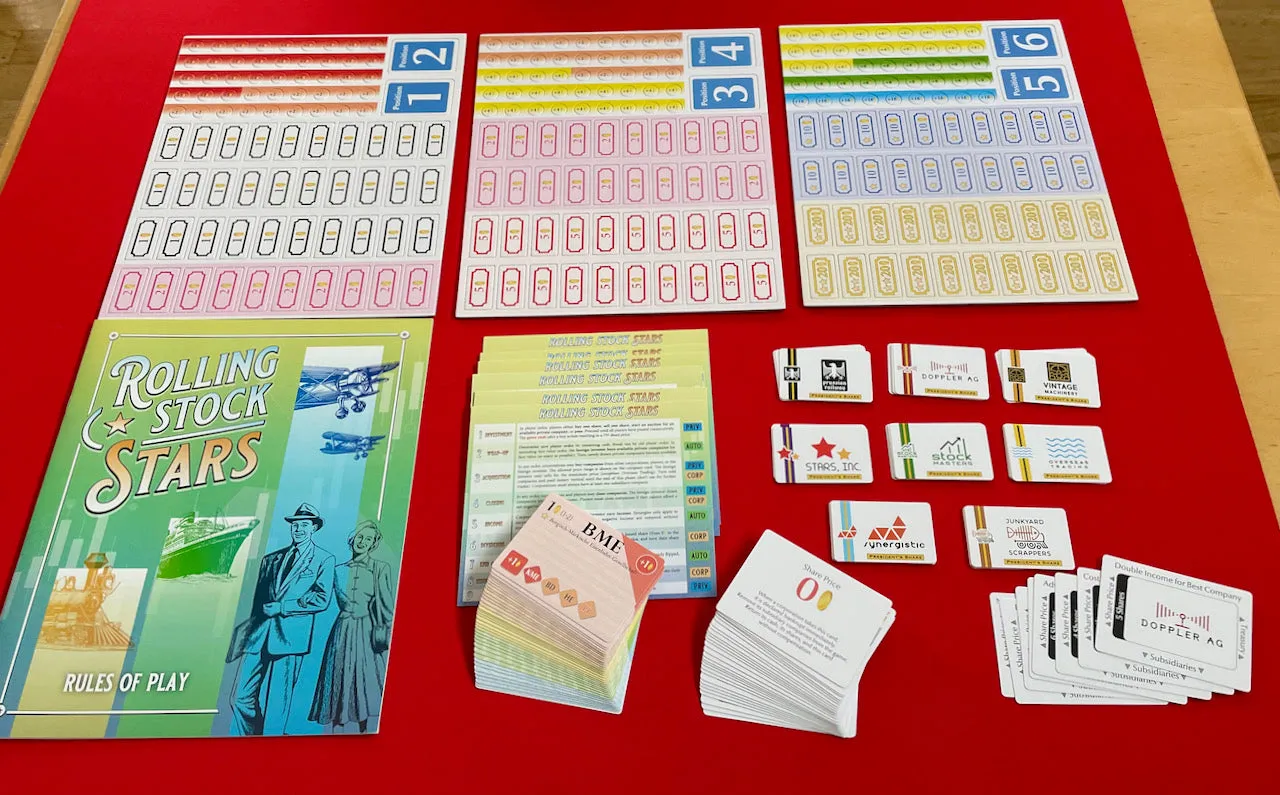 All-Aboard Games Rolling Stock Stars gioco da tavolo internazionale