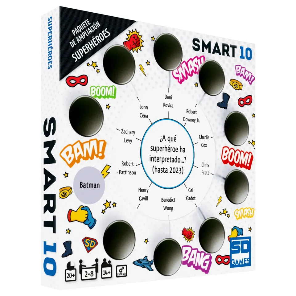 SD Games Smart 10 Supereroi espansione quiz 50 carte