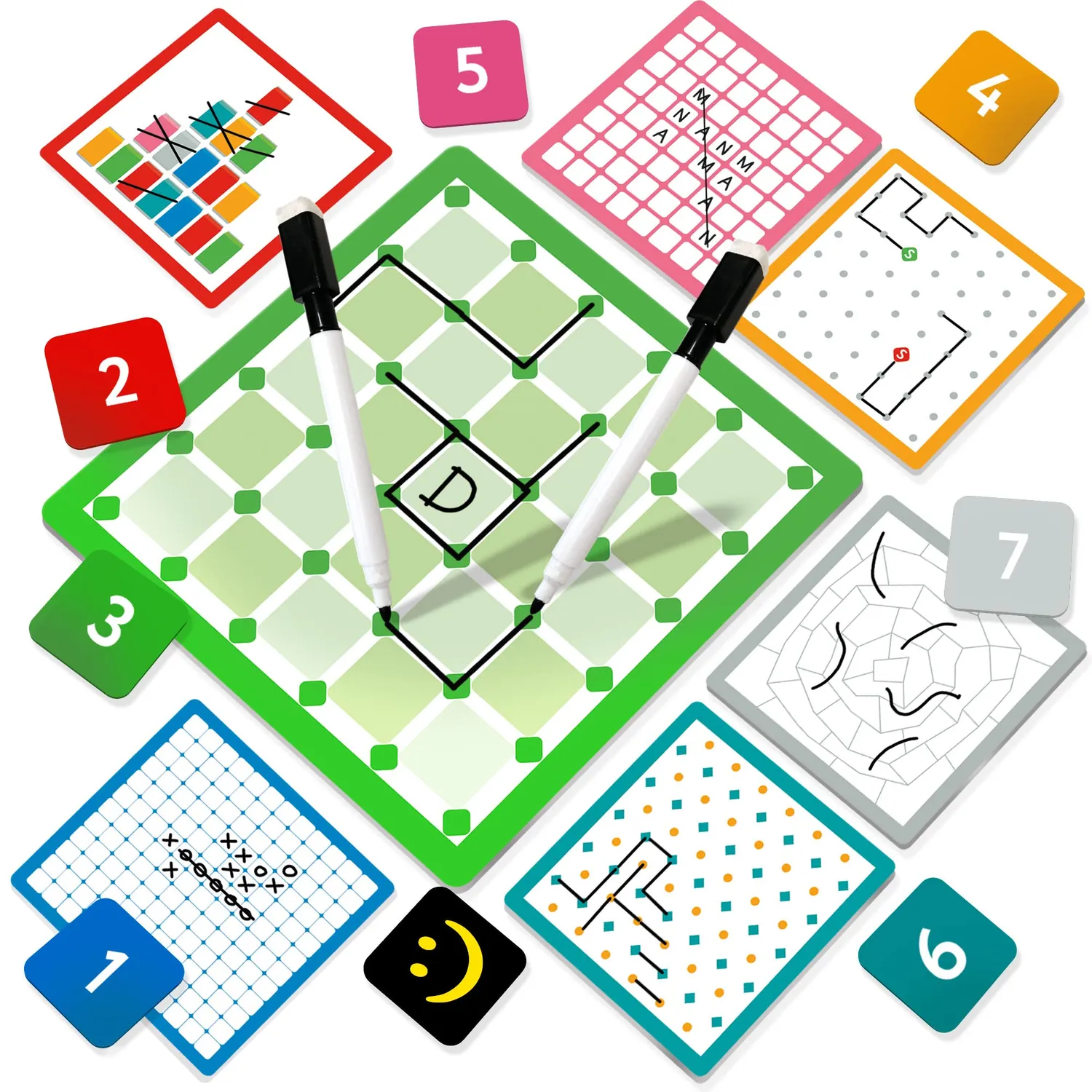 Ludic Seven Games Strategia MU25916 gioco di società 2 giocatori