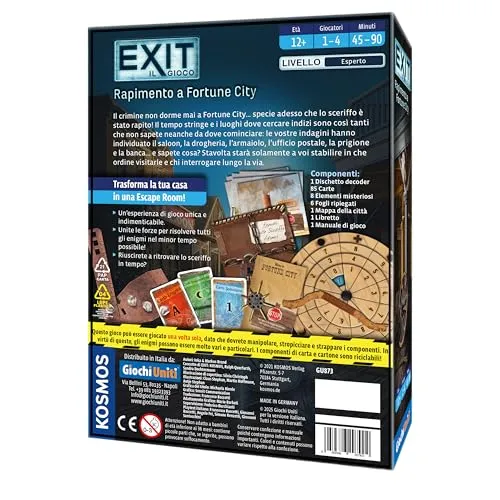Giochi Uniti Exit Rapimento a Fortune City gioco escape 1-4 giocatori