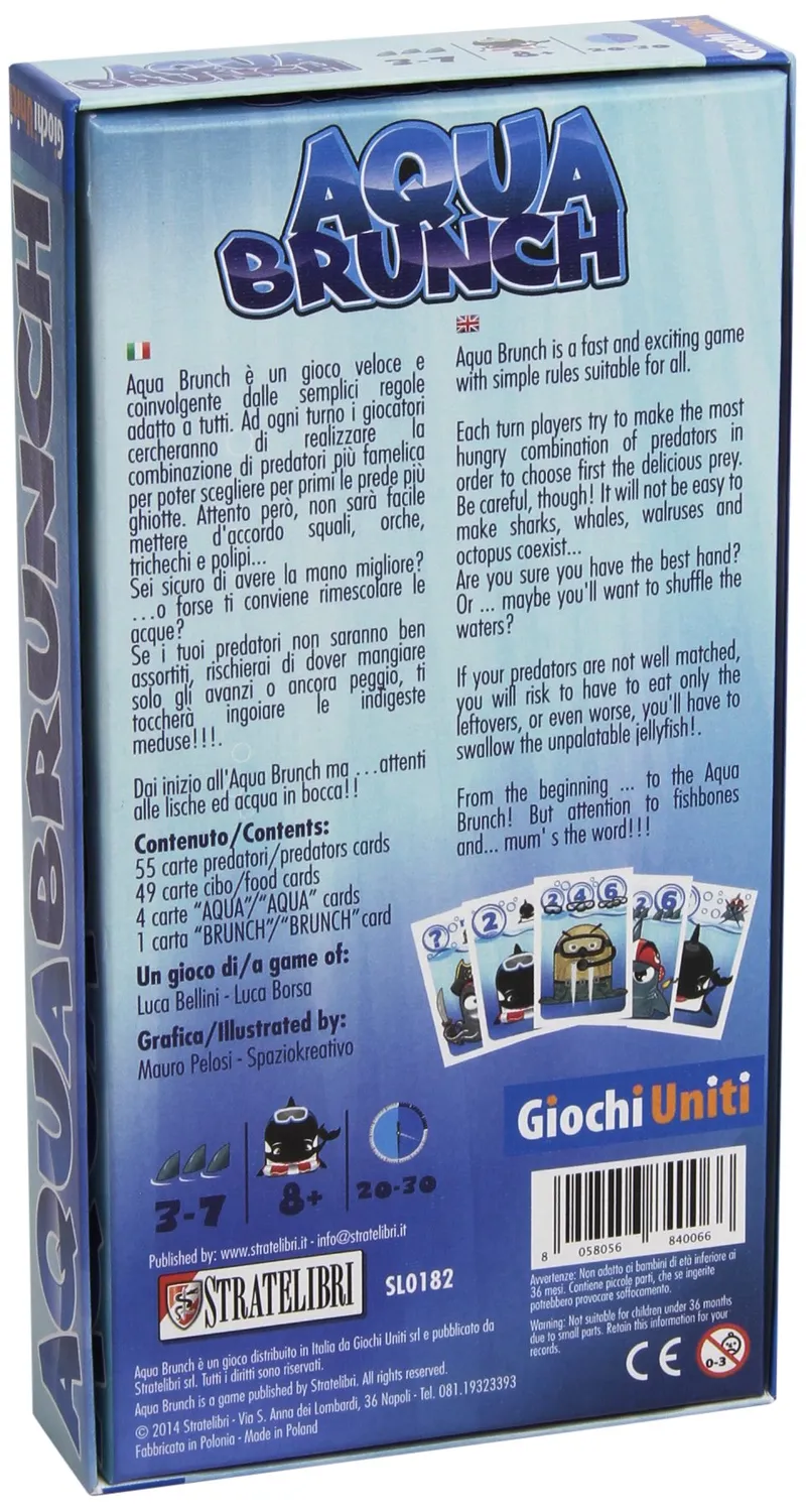 Giochi Uniti Aqua Brunch gioco di società carte