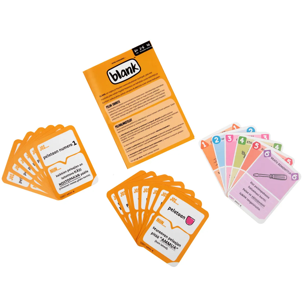 Peliko Blank gioco di carte personalizzabile finlandese
