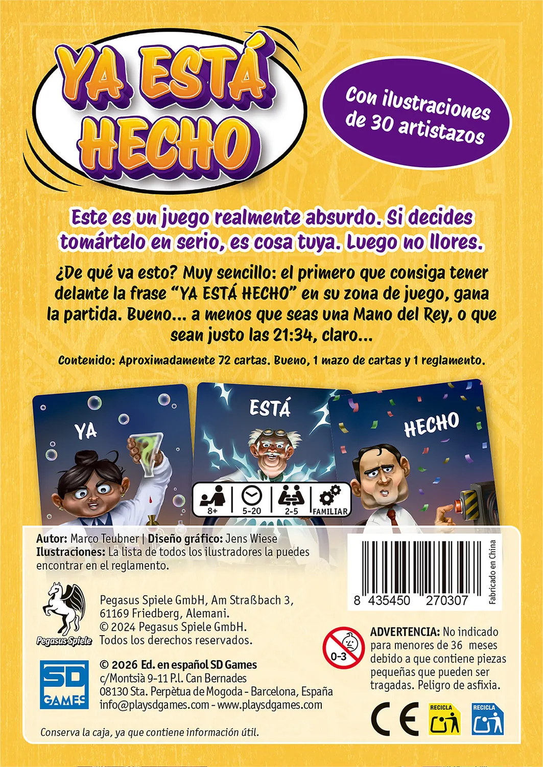 SD Games Ya Está Hecho gioco di carte party assurdo