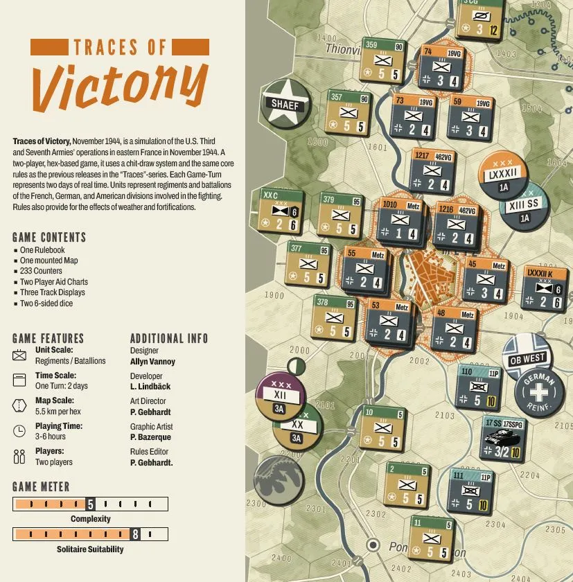 VUCA Simulations Traces of Victory wargame Lorena 1944
