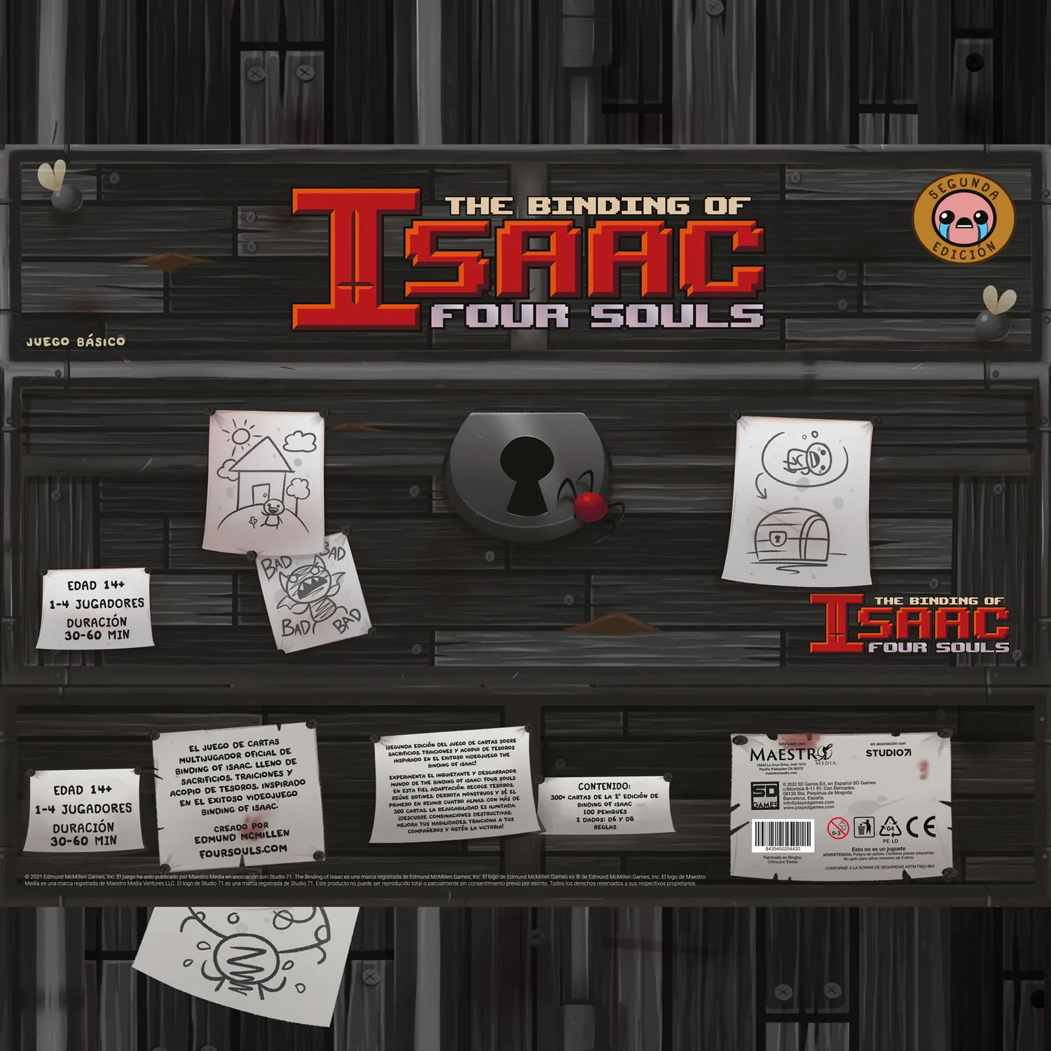 SD Games Binding of Isaac Four Souls carte 2edizione