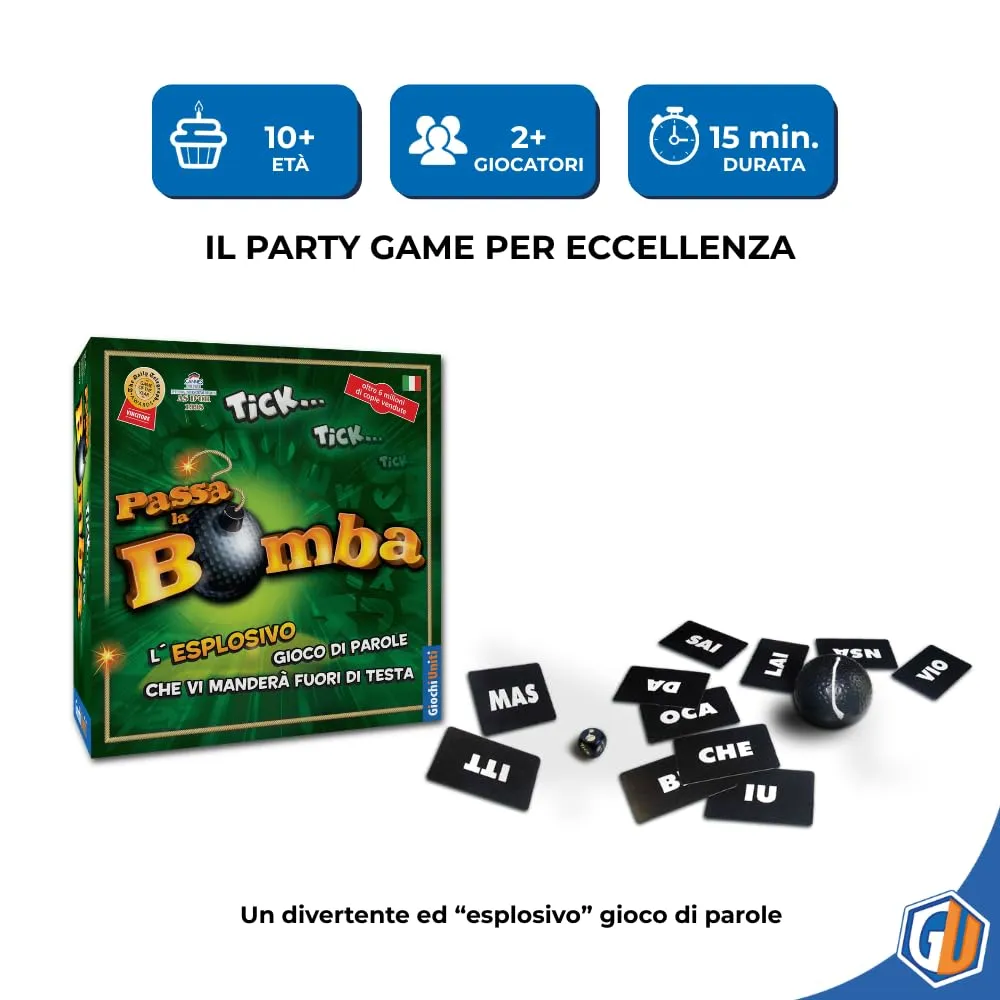 Giochi Uniti Passa la Bomba GU034/2 gioco di parole party