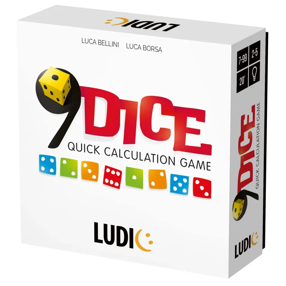 Ludic Nine Dice Calcoli e Velocità MU51173 gioco da tavolo veloce