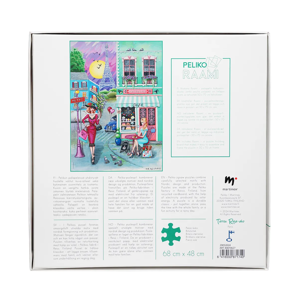 Peliko Terttu Raja-aho Pariisi puzzle 1000 pezzi Parigi