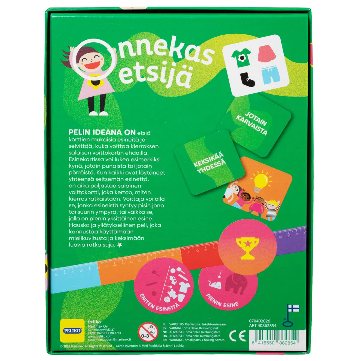 Peliko Onnekas Etsija gioco da tavolo creativo per bambini