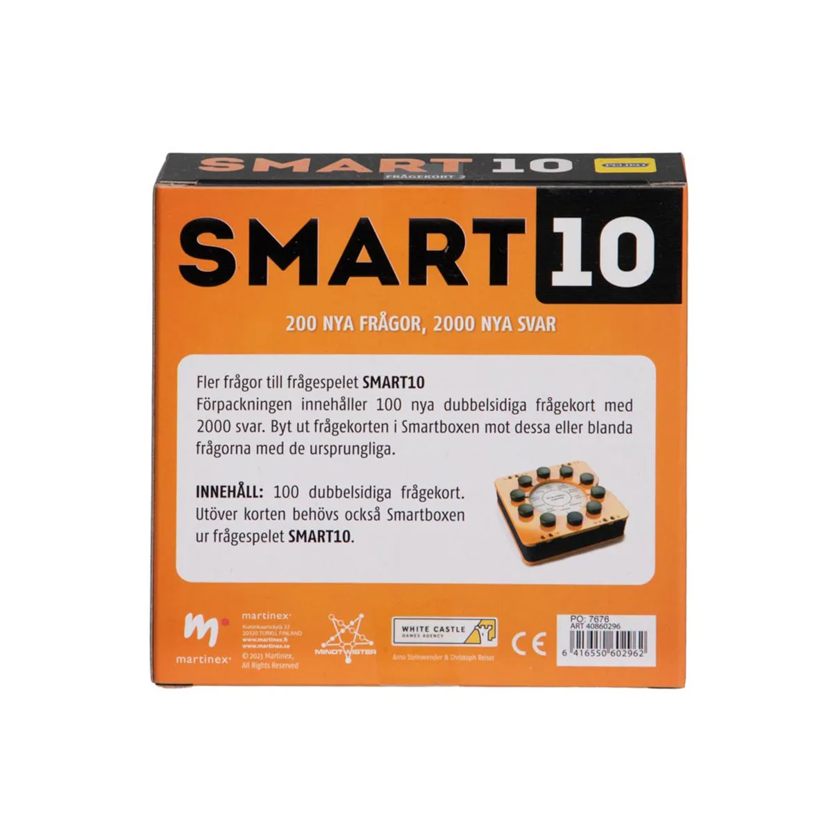 Peliko SMART10 Frågekort 2 espansione svedese 200 domande
