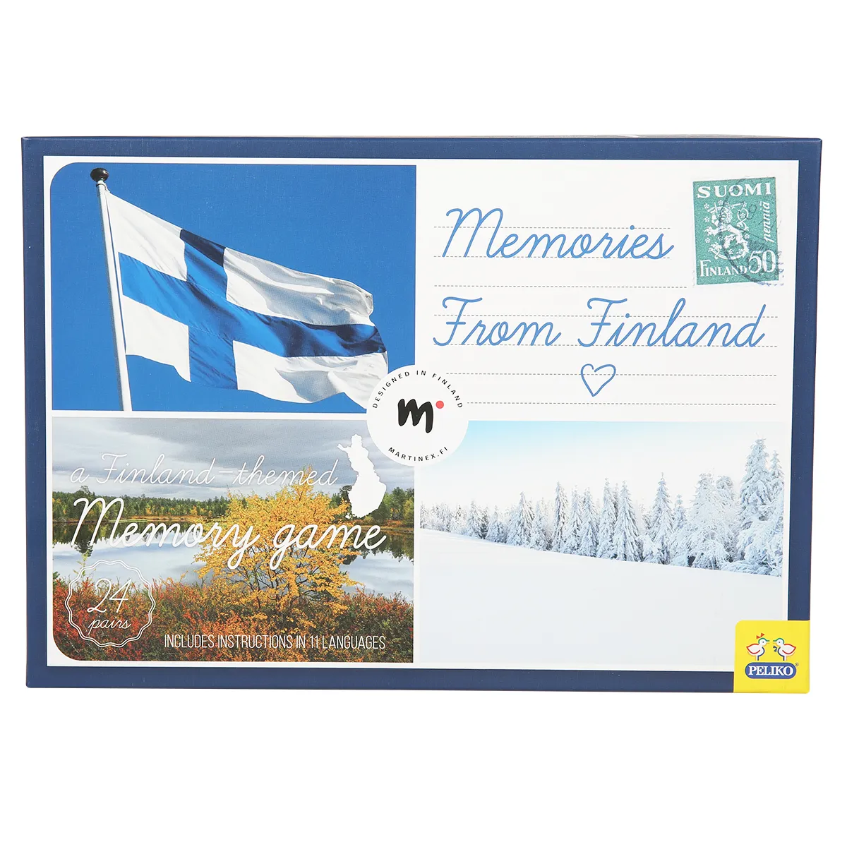 Peliko Suomi memory game 24 coppie Finlandia bambini