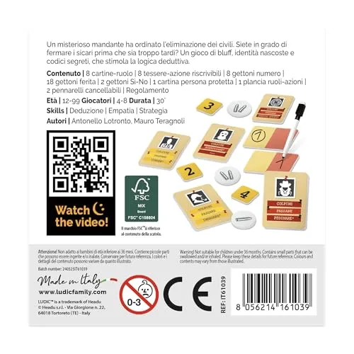 Ludic Deduco Gioco da tavolo 4-8 giocatori ITA