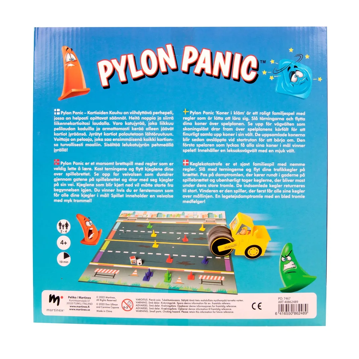 Peliko Pylon Panic gioco tavolo famiglia coni