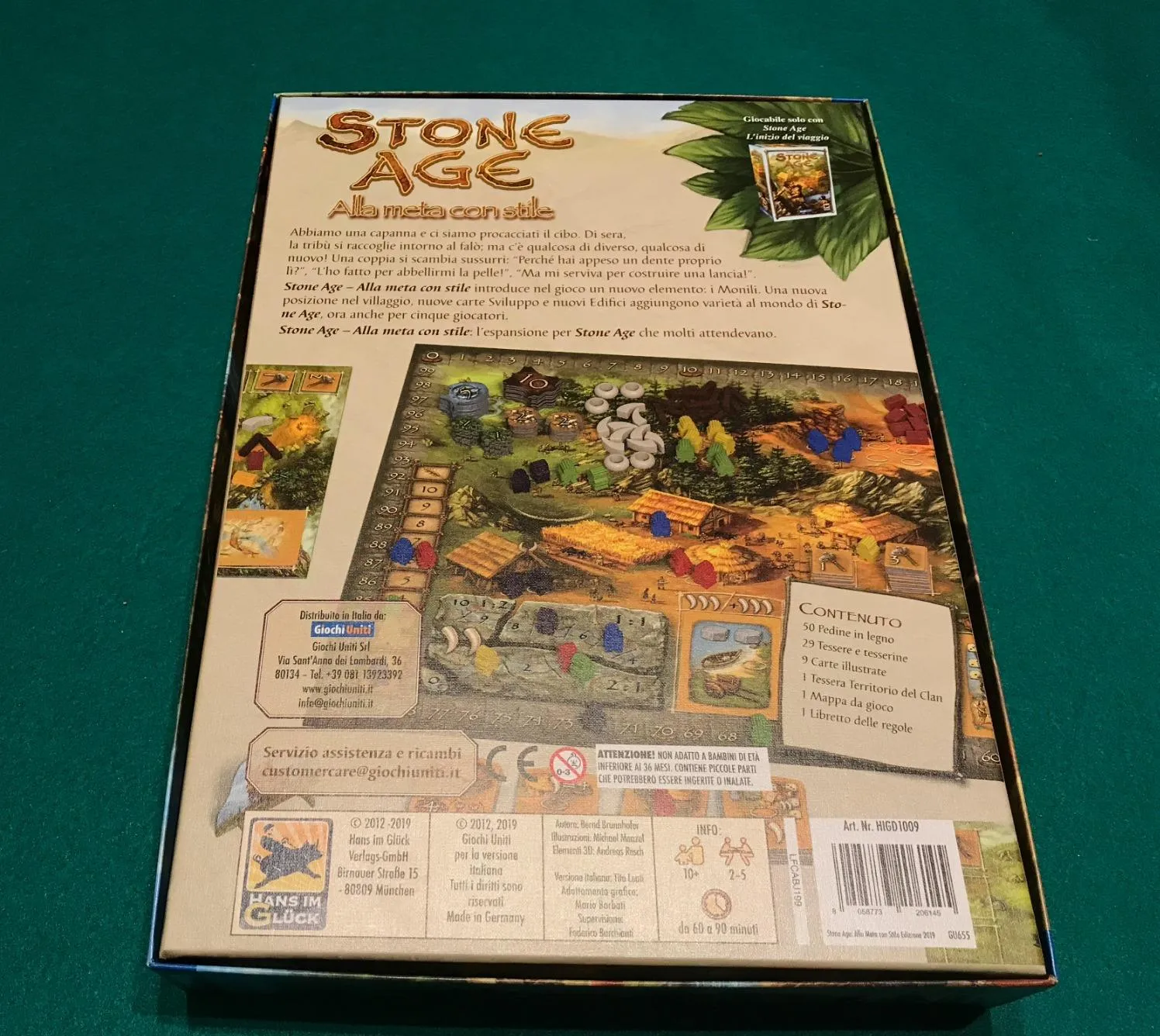 Giochi Uniti Stone Age Alla Meta con Stile 2019 espansione gioielli