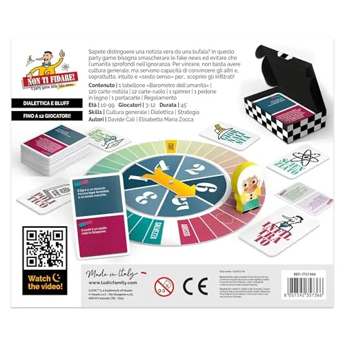 Ludic Non Ti Fidare IT57366 party game fake news 3-12 giocatori