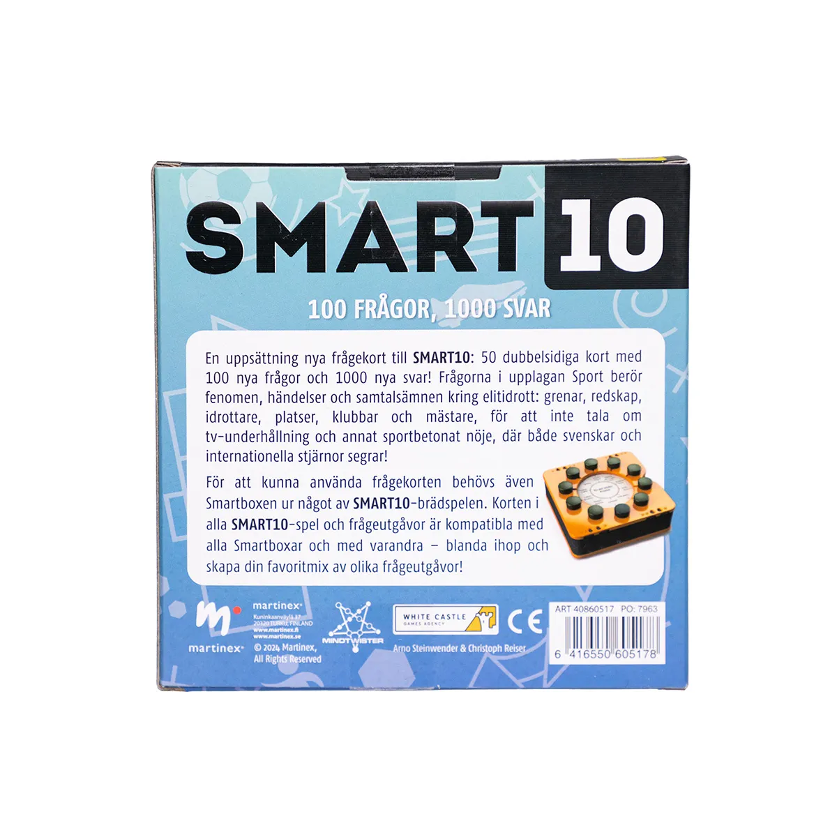 Peliko SMART10 Sport espansione quiz in svedese