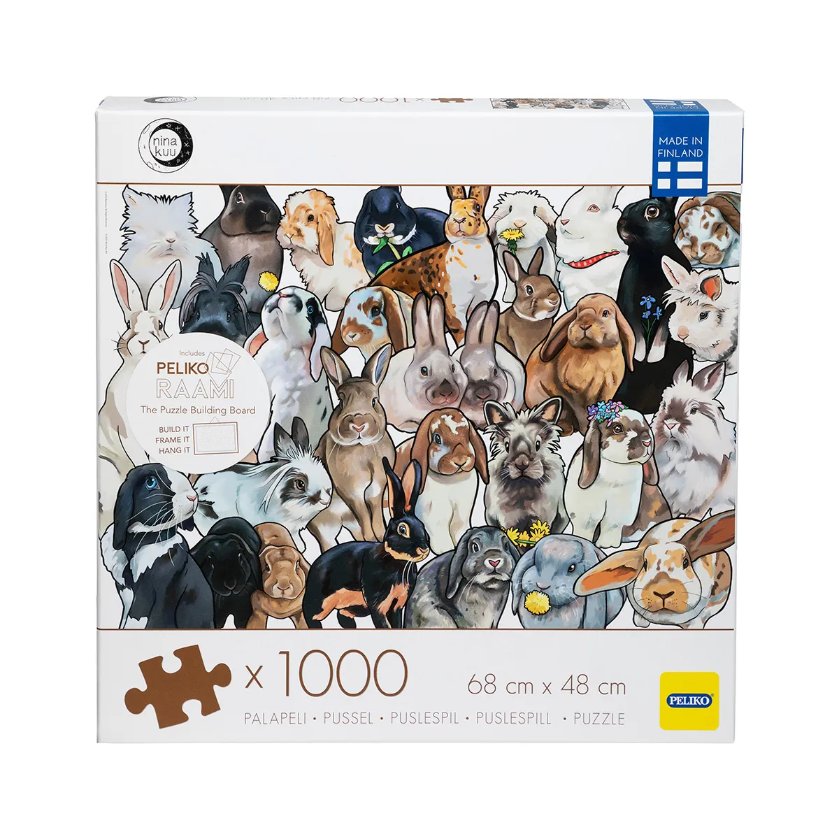 Peliko Nina Kuu Kanit puzzle 1000 pezzi conigli