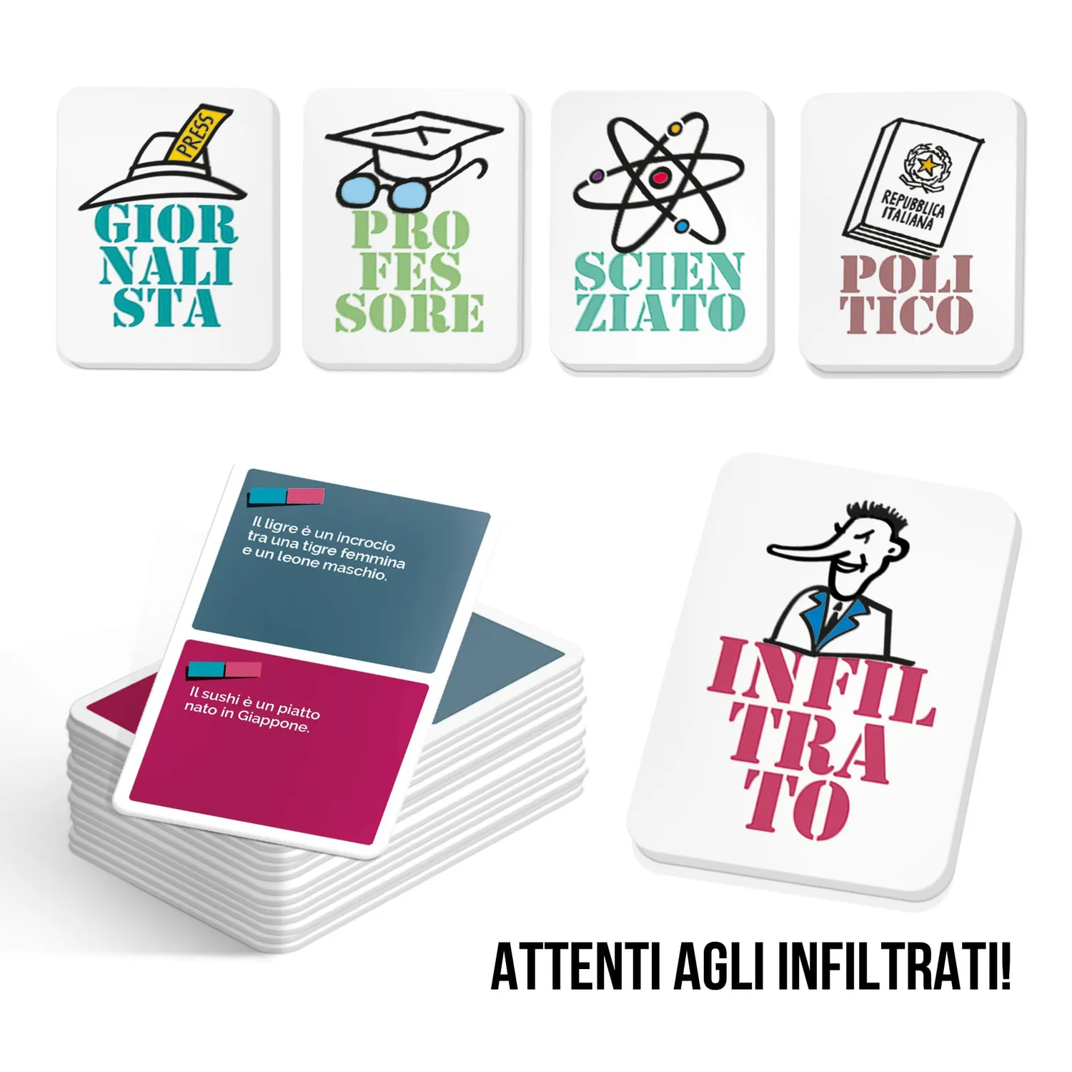 Ludic Non Ti Fidare IT57366 party game fake news 3-12 giocatori