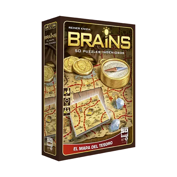 SD Games Brains Mappa del Tesoro puzzle 50 enigmi