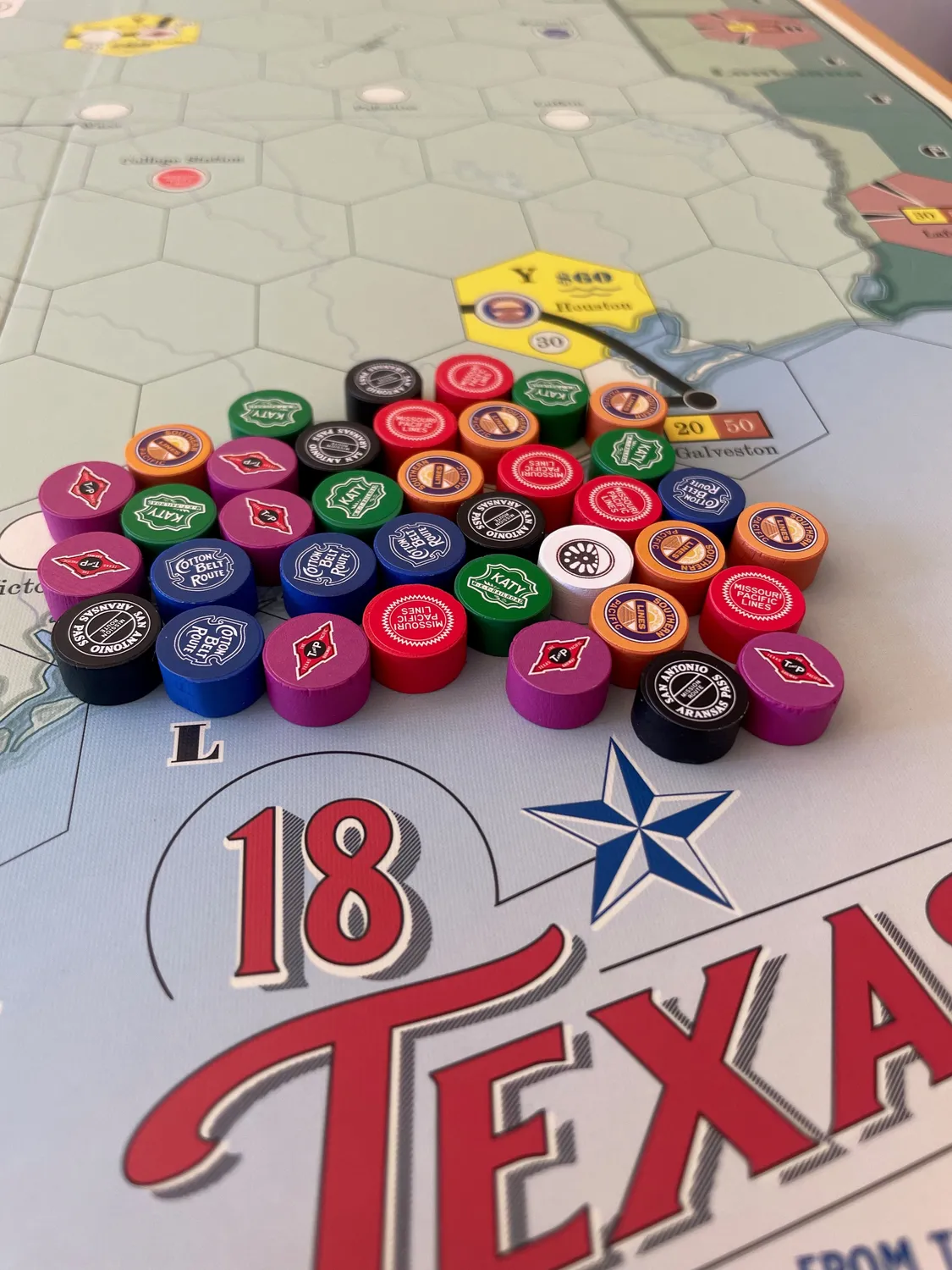 All-Aboard Games 18Texas gioco da tavolo ferroviario introduttivo