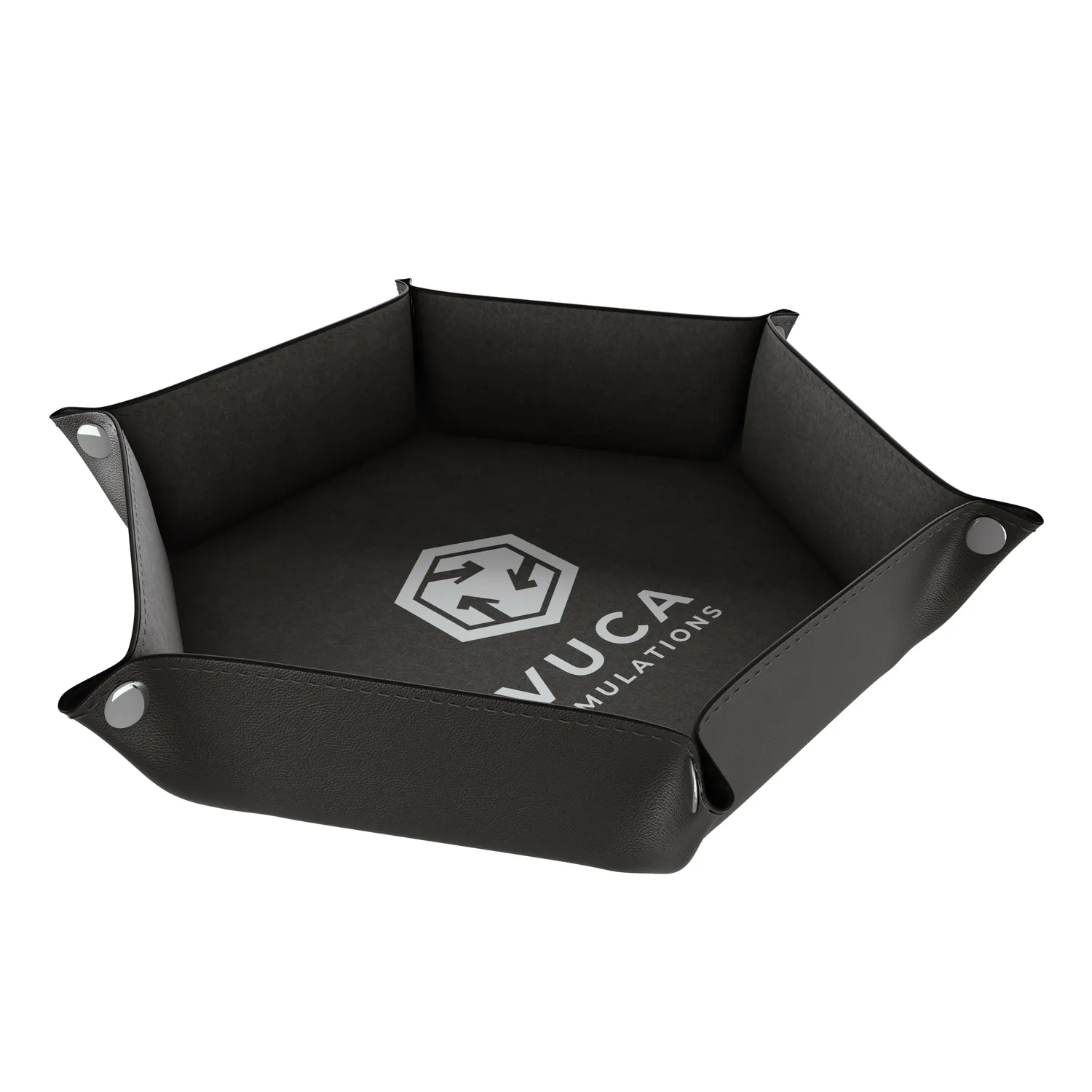 VUCA Simulations Dice Tray vassoio dadi pieghevole nero