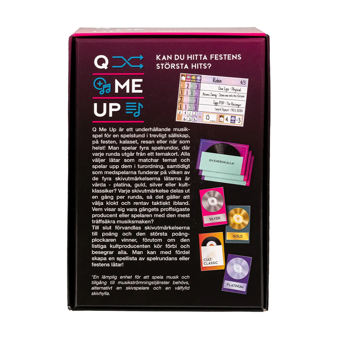 Peliko Q Me Up gioco musicale versione svedese