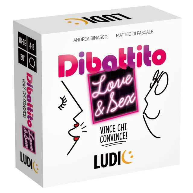 Ludic Dibattito Love & Sex gioco di società adulti 2-6 giocatori