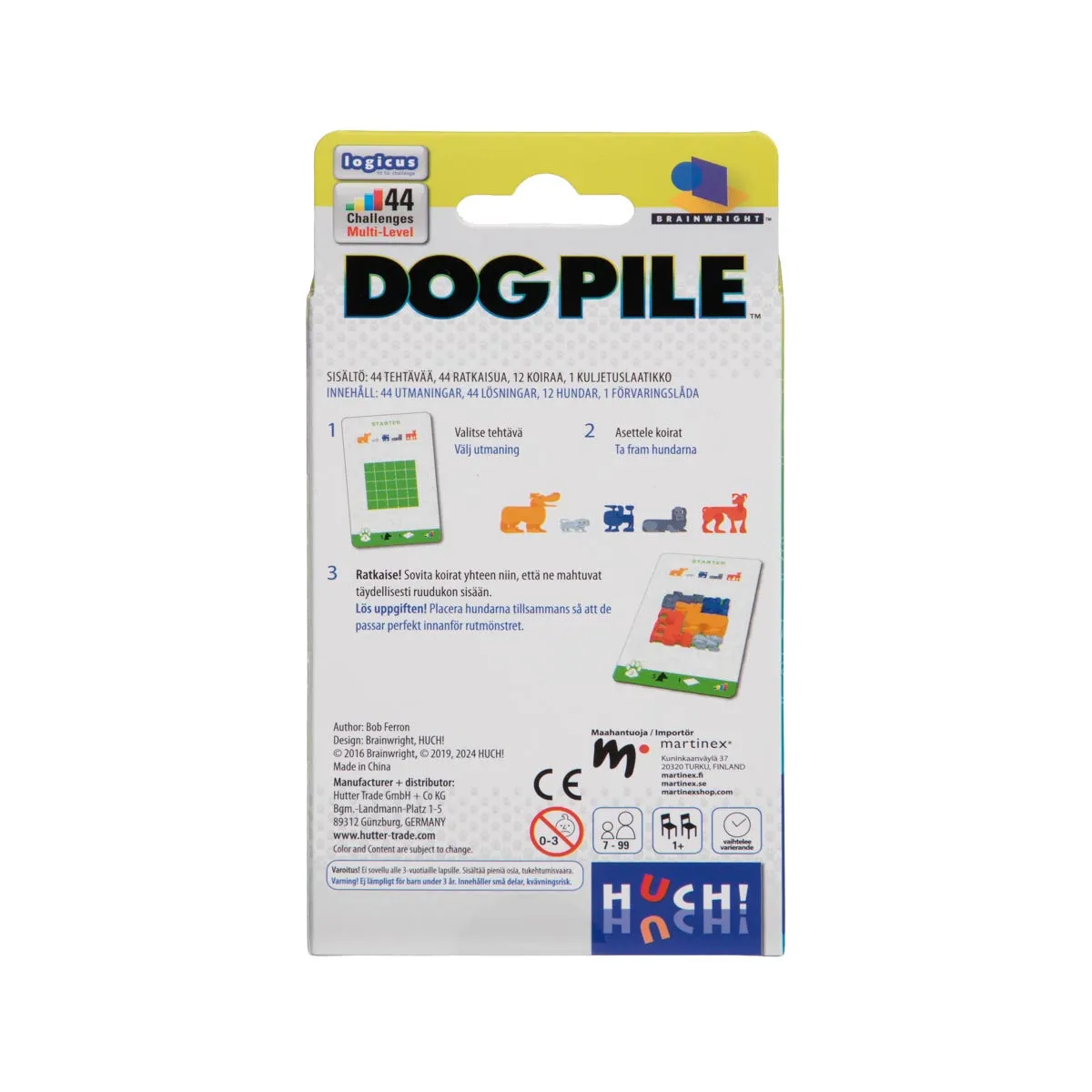 Peliko Dog Pile gioco puzzle 44 sfide cani