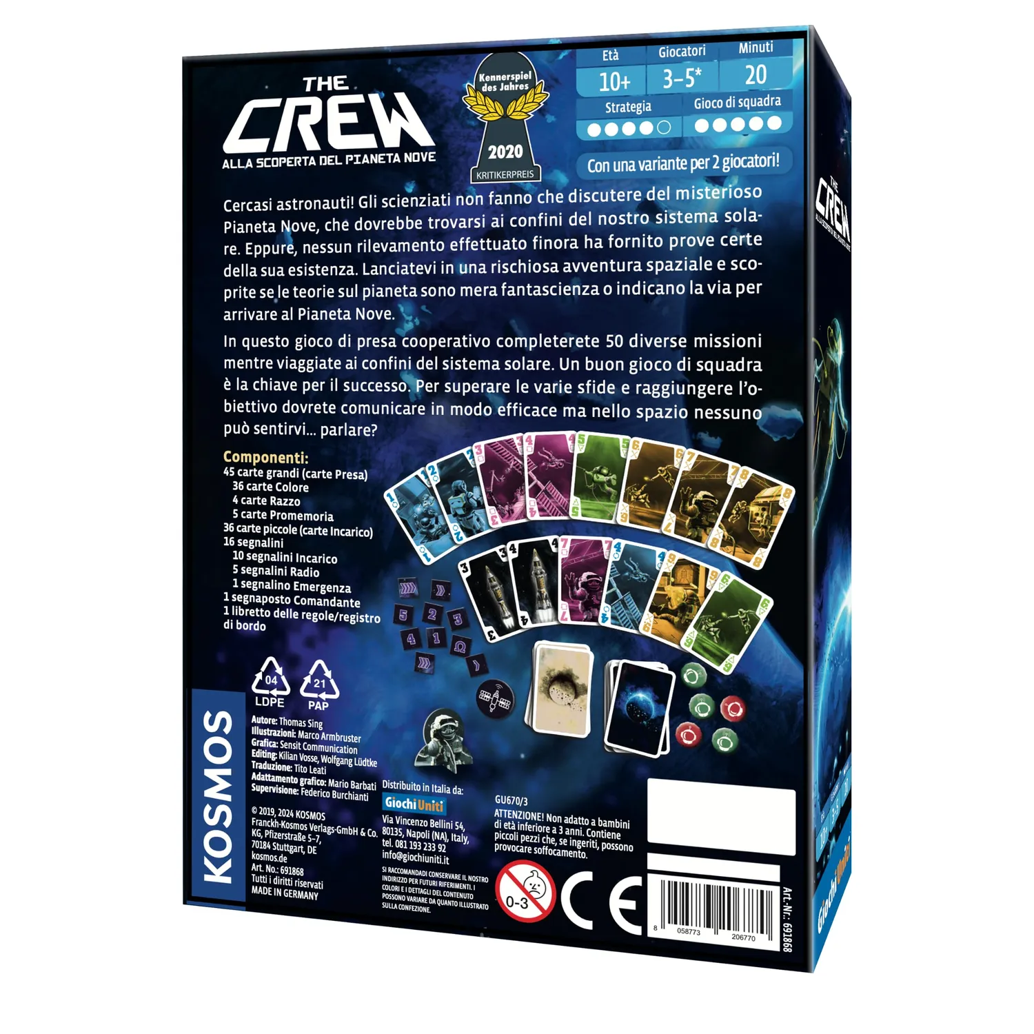 Giochi Uniti The Crew gioco di carte cooperativo 2-5