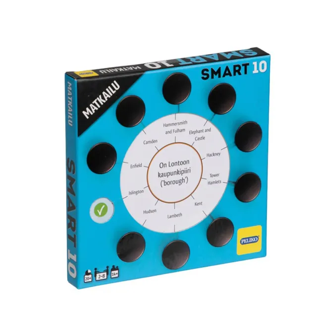 Peliko Smart10 Viaggi espansione quiz 50 carte finlandese