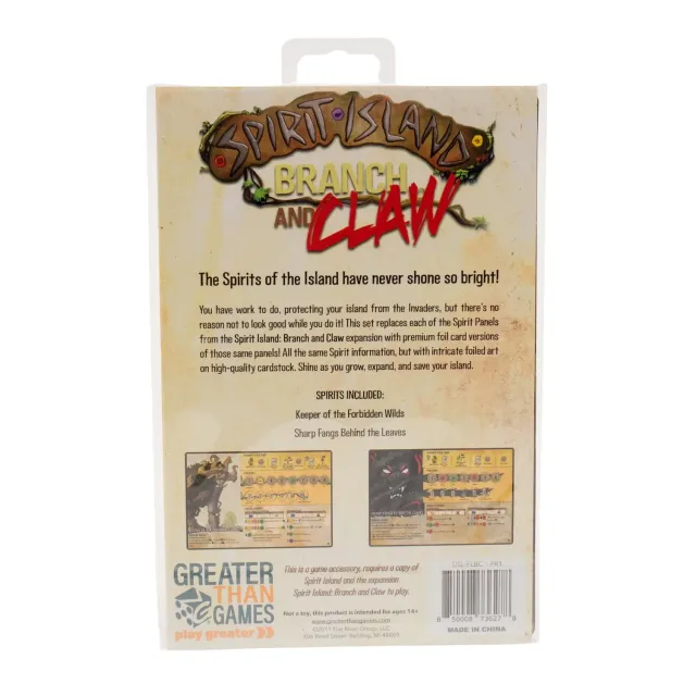 Spirit Island Branch and Claw Premium Foil pannelli spirito foil 2 spiriti
