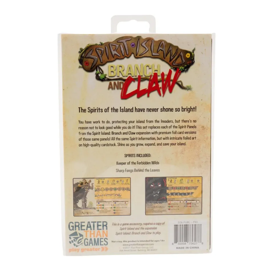 Spirit Island Branch and Claw Premium Foil pannelli spirito foil 2 spiriti