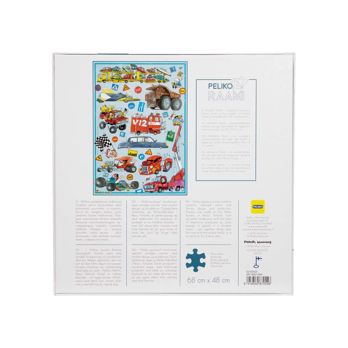 Peliko Mauri Kunnas puzzle 1000 pezzi auto