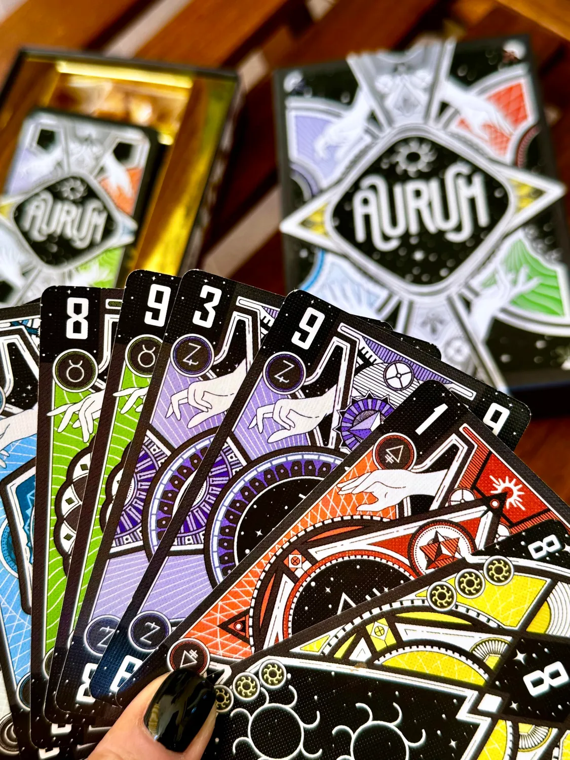Giochi Uniti Aurum gioco di carte prese alchimisti 3-4 giocatori