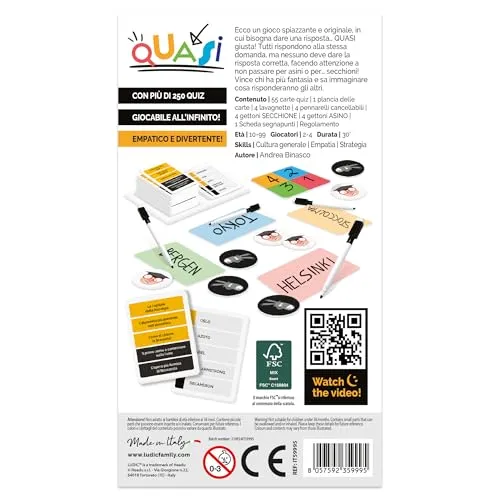 Ludic Quasi IT59995 quiz game vecchia versione 2-4 giocatori