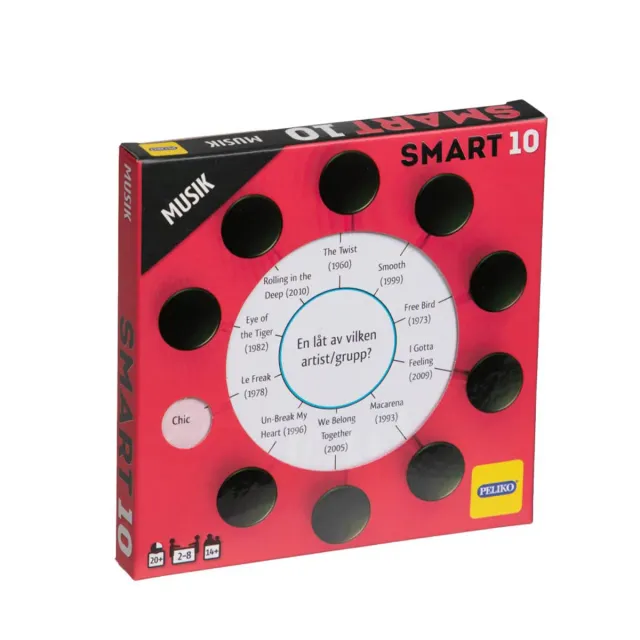 Peliko SMART10 Musik carte quiz musica svedese
